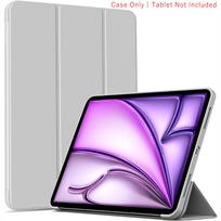 Tri-fold Flip Case For iPad Air 13 inch (M2/M3) A2899/A2900/A3269/A3271 Magnetic Stand PU Leather Protective Cover iPad Air 13 2025 M3 purple