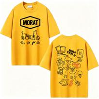 2027 Šauni grupė Morat Yem Albumas Spausdinta grafika Marškinėliai Unisex Moterims/Vyrams Mada Hip Hop Gatvės stilius Marškinėliai Aukštos kokybės Laisvalaikio 100% Medvilnė M white