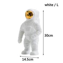 Space man Astronaut Vase Ceramic Model Unique Astronaut Vase Dried Flowers White Ceramic Vase for Table Top Decor Tool gray
