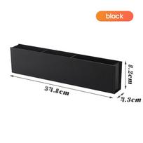 Wall Mounted Storage Box Tv Countertop Remote Control Storage Rack Rectangular Office Desk Miscellaneous Sorting Rack as the picture black