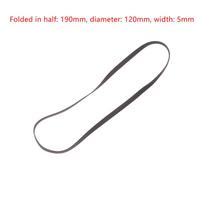 5 mm/4 mm kasetinės juostos mašinos pavaros diržas Guminis patefono perdavimo diržas Atsarginės dalys Grotuvas Phono Juosta 190mm gray
