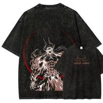 Karštakraujis Anime Bleach Spausdinimo Marškinėliai Vintage Skalbti Marškinėliai Vyrai Moterys Per dydį Y2k Medvilniniai Trumpomis Rankovėmis Moteriški Vyriški Drabužiai 130 black