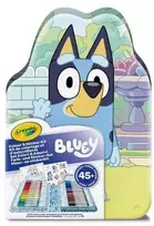 Crayola, Inc. Crayola Bluey rinkinys vaikams, spalvinimo knygelės, lipdukai ir flomasteriai, 47 dalių.