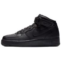 Nike Air Force 1 Mid '07 'Triple Black' (Unisex) Black / Black-Black Skate Shoes 315123 001 40.0