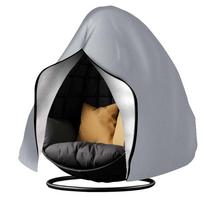 Waterproof Patio Hanging Egg Chair Cover Windproof Swing Egg Chair Cover Egg Chair Slipcover With Zipper and Adjustable Hem Cord 230X200CM pilka