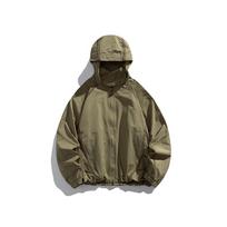 BLACKARMADA LKB6507 Unisex Windproof Waterproof Hooded Outdoor Jacket L kupranugaris