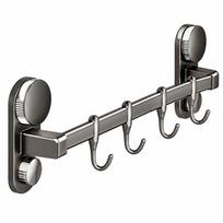 Virtuvinis pakabinamas stovas be gręžimo Nuimami sieniniai kabliukai Organizatoriaus stovas Siurbimo puodelio pakabinamas strypas Miegamasis Single pole 30cm gray