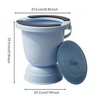 Portable Urinal with Handle Odor Sealing Bucket Easy to Clean
