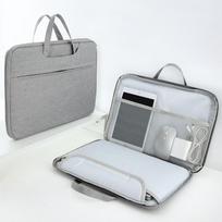 Laptop Bags 13.3 14 15 15.6 Inch Cover for MacBook Air Pro Notebook Case Men Women Portable Handbag Briefcase 14.1-15.4 inch pilka