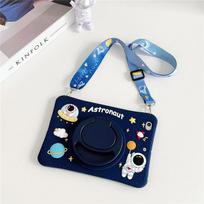 Astronaut Cartoon bear 360 besisukantis stovo dėklas, skirtas Samsung Galaxy Tab A8 10.5 8.0 10.1 2019 Kids Tablet Cover Tab A7 10.4 S6 Lite T500 P610 T220 Case A7 10.4 T500 T507