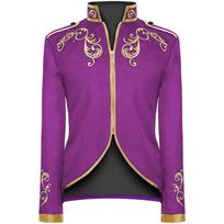 Rūmų Princo Helovino Cosplay Kostiumas Viduramžių Renesanso Retro Kostiumas Vyrams Auksinio Siuvinėjimo Švarkas Paltas Kostiumai M purple