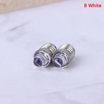 2 vnt. E10 LED žibintuvėlio lemputė DC 3V 6V prietaiso lemputė indikatorinė lemputė pakaitinė žibintuvėlio lemputė dviračio lemputė šiltai balta balta