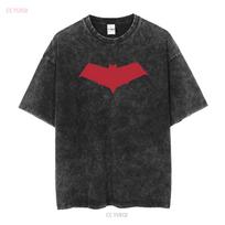Raudonas Gaubtas Simbolis Jasonas Toddas Marškinėliai Juodi ilgomis arba trumpomis rankovėmis vintage Išplauti Unisex vyrams madingi Šiek tiek pralaidūs orui Laisvalaikio 3XL black