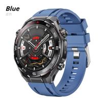 Official Soft Silicone Band for Huawei Watch Ultimate 2 strap Breathable 22mm Universal straps for Huawei Watch GT 6 pro 5 Pro GT 5 4 46mm Huawei Ultimate 1/2 mėlyna