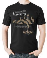 Antrojo pasaulinio karo RAF Avro Lancaster sunkusis bombonešis T-shirt 100% medvilnė O formos iškirptė trumpomis rankovėmis Atsitiktinis vyriškas T-shirt Dydis S3XL L gray