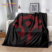 World of Warcraft, WOW, Žaidimas Žaidėjas Minkštas Pliušinis Antklodė, Flanelinis Antklodė Mesti Antklodę Svetainės Miegamojo Lovos Sofos Iškylos Dangtis 75x90cm gray