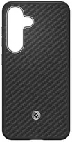 Dėklas Samsung Spigen Enzo Aramid Magnet skirtas Galaxy S25 juodai sidabrinis