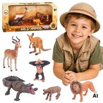 WOOPIE Safari laukinių gyvūnų figūrėlių rinkinys 6 vnt.