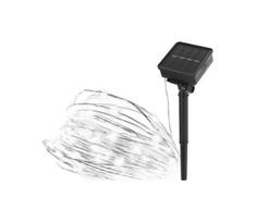 Saulės girlianda 120xLED/2,4W/1,2V 12m IP44 600 mAh šaltai balta