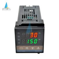 100-240VAC REX-C100 PID Intelligent Temperature Controller Universal/K Type REX C100 Thermostat SSR Relay Output Relay Output gray