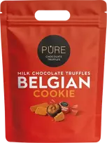 Pure Chocolate Pieniško šokolado triufeliai su belgietiško sausainio kremo įdaru 500g PURE Doypack