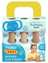 Jovi Antspaudai plastilinui mediniai 3 vnt. mix (8412027034951)