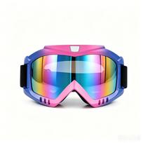 Motocross Goggles ATV Dirt Bike Motorcycle UTV MX OTG Offroad Riding Anti-UV Windproof Dustproof Anti-Fog Racing Skiing Goggles for Men Women Youth pink