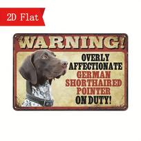 German Shorthaired Pointer Metal Wall Art Vintage Rustic Home Bar Decor TYA76727 įvairiaspalvis