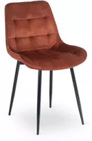 Fotelis Mebel Elite Kėdė CHRIS – ruda, veliūrinė