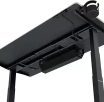 Ergonominis elektrinis reguliuojamo aukščio rašomasis stalas, antracito/ąžuolo sonoma spalvos, 1400x700 mm: ARIA (5907367517514) Jan Nowak