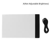 A5 LED meno trafaretų lenta šviesdėžė USB braižymo stalas reguliuojamas padėklas A(Not Adjustable Brightness) gray