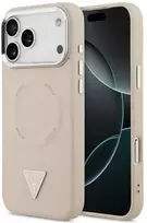 Dėklas Guess Triangle Logo MagSafe, skirtas iPhone 18 Pro Max / 17 Pro Max, rožinis