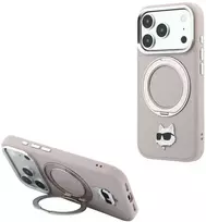 Karl Lagerfeld dėklas su 360° žiediniu stovu Choupette Head Pin MagSafe, skirtas iPhone 18 Pro Max / 17 Pro Max