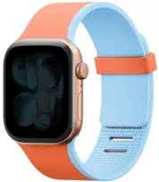Dirželis UNIQ Revix IV Reversible Magnetic Apple Watch Series 1/2/3/4/5/6/7/8/9/10/11/12SE/SE2/SE3 40/41/42mm oranžinė-mėlyna