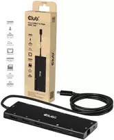 Club 3D CLUB3D 12 viename USB-C® į trigubą HDMI™ šakotuvą DP2.1 PD3.0 100W 1m/3.28ft, Laidinis, USB 3.2 Gen 1 (3.1 Gen 1) Type-C, 100 W, 3.5 mm, 1000Mbit/s, Juodas