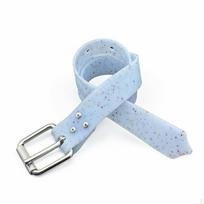 Silicone Weight Belt Secure with Quick Release Buckle Adjustable for Freedivers, Divers, Blue 1.3M white