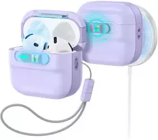 ESR Pulse HaloLock MagSafe dėklas Apple AirPods 4 / 5 - violetinė