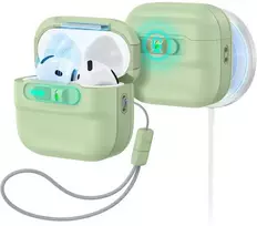 ESR Pulse HaloLock MagSafe dėklas Apple AirPods 4 / 5 - šviesiai žalias