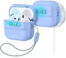 ESR Pulse HaloLock MagSafe dėklas Apple AirPods 4 / 5 - šviesiai mėlynas