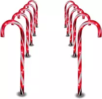 Kalėdinės dekoratyvinės sodo lemputės Candy Cane Lights Airi