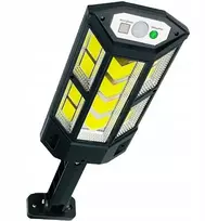 Lauko šviestuvas su nuotolinio valdymo pultu 124 LED COB, spalva: juoda