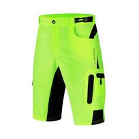 WOSAWE MTB Bike Shorts Lightweight Loose Fit Riding Road MTB Shorts Breathable Mens Sports Shorts No Pad Multi-Pockets EU 3XL (ASIA 4XL) žalia