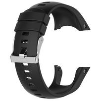 Silicone Strap compatible with Suunto Spartan Trainer Wrist HR Smart Watch Band black