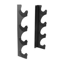 Wall mounted barbell rack adjustable width with gasket barbell storage rack gym equipment props rack black