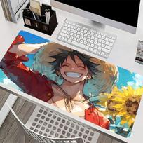Hot Anime Mouse Pad Large Desk Mats Smooth Carpet Gaming Accessories OOne PPiece Luffy Extended Mousepads Game Laptop Desk Mat 800x300x3mm