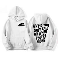 Arctic Monkeys Graphic Hoodie Vintage Washed Cotton Pullover Unisex Long Sleeve Fleece Indie Rock Streetwear Top Gift 2026 Hot Sale XXXL white