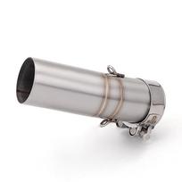 For Honda Africa Twin 1100 CRF1100 CRF1100L 2020-2025 Escape Motorcycle Exhaust Pipe With 51MM Mid Link Pipe Slip Muffler Pipe Stainless steel gray