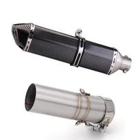 For Honda Africa Twin 1100 CRF1100 CRF1100L 2020-2025 Escape Motorcycle Exhaust Pipe With 51MM Mid Link Pipe Slip Muffler Pipe 470mm