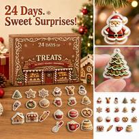 2D Christmas Advent Calendar, -Day Countdown Calendar for Holiday Decor One Size ruda