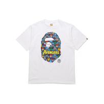 Bape X Marvel Comics Keršytojų Beždžionės Galvos Marškinėliai 1F23-110-926 L black
